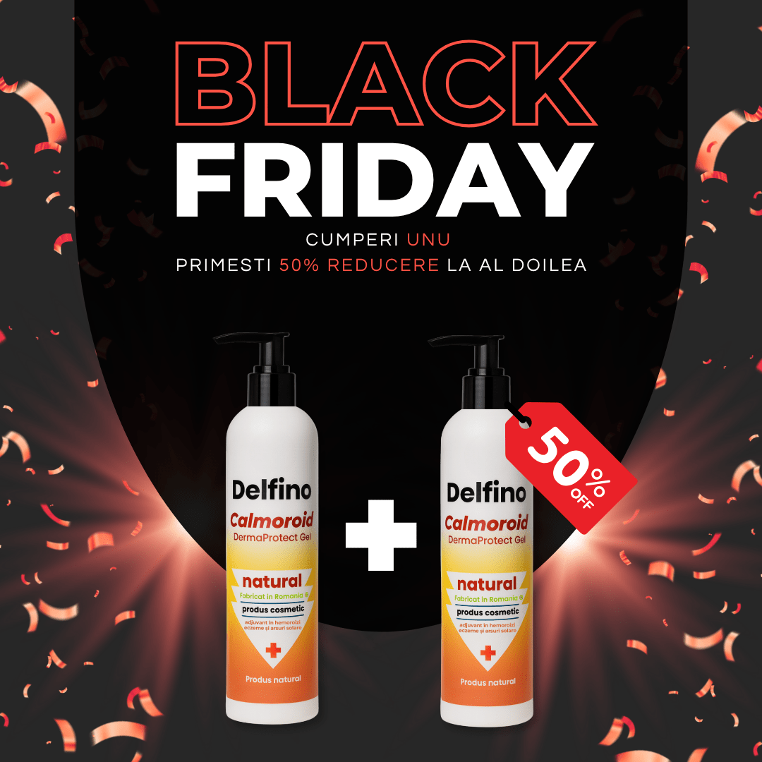 Gel Calmoroid pentru Hemoroizi- Delfino®️