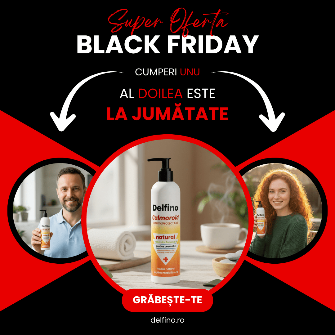 Gel Calmoroid pentru Hemoroizi- Delfino®️