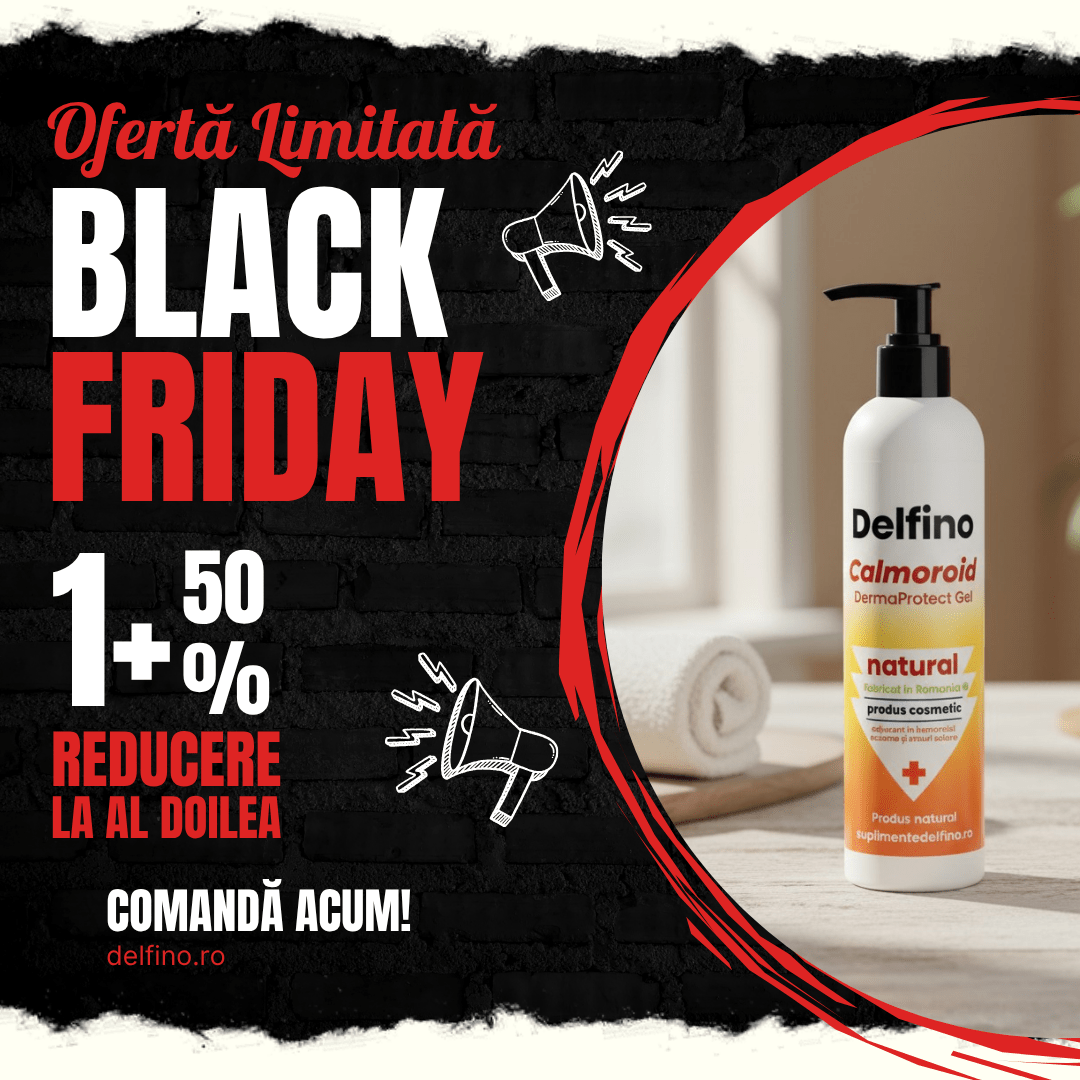 Gel Calmoroid pentru Hemoroizi- Delfino®️