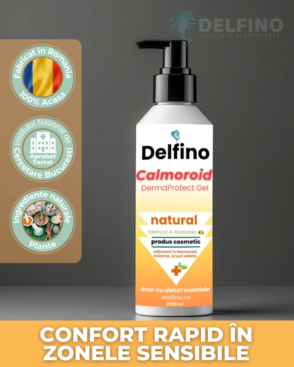 Calmoroid Delfino®️ – Gel pentru Confort în Zonele Sensibile