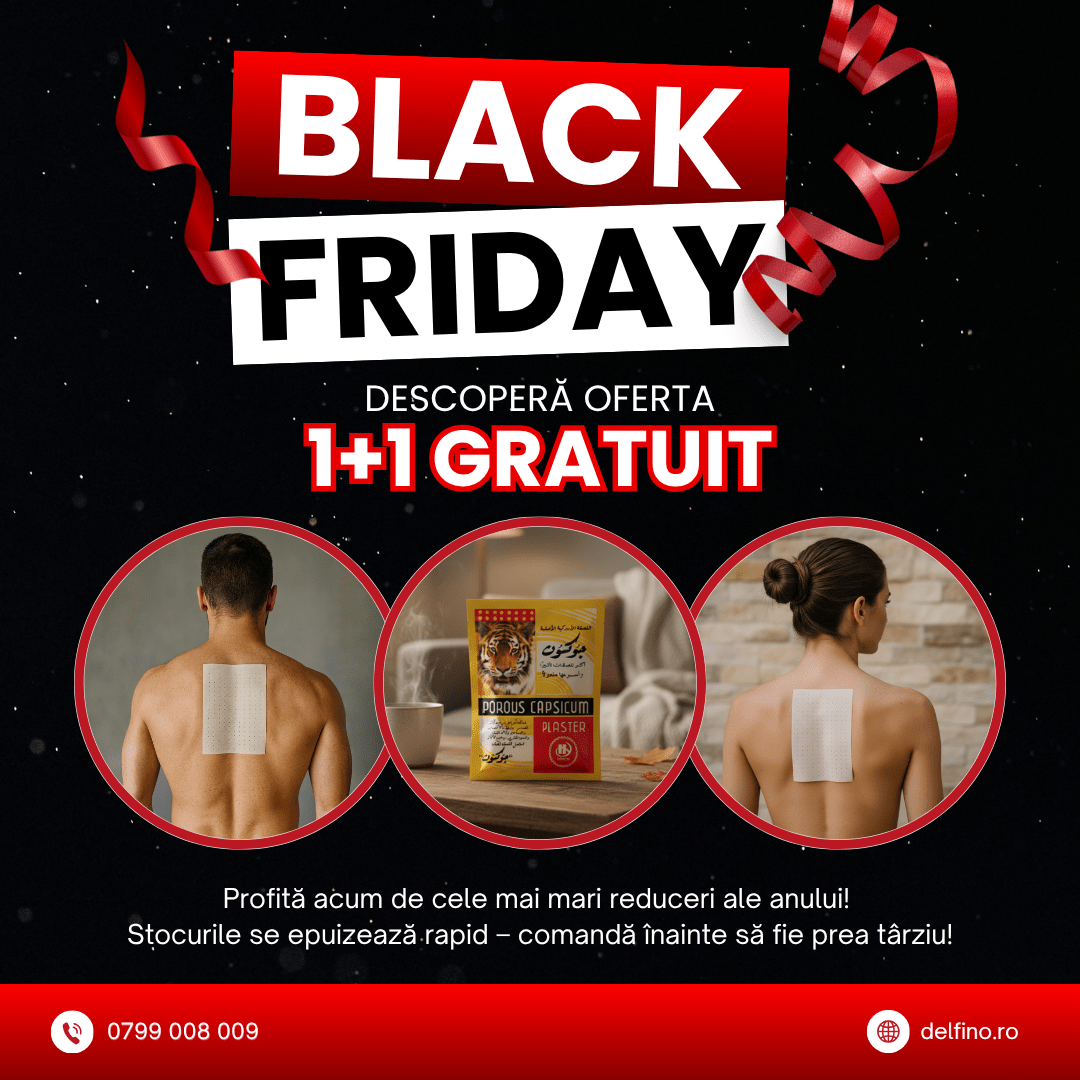 Plasturi Terapeutici cu Ardei Iute Delfino®️ (SET 12)