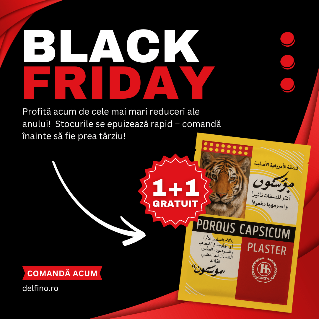 Plasturi Terapeutici cu Ardei Iute Delfino®️ (SET 12)